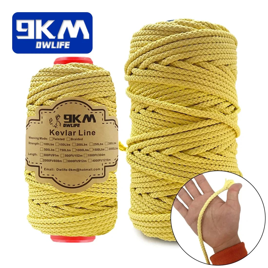 Hochfestes Kevlar-Geflechtseil, 1.6-6.8mm
