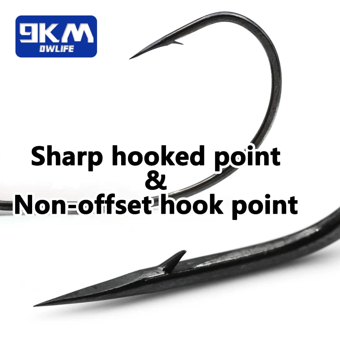 10-30 St. Wide-Gap Offset-Haken für Wurm-Köder