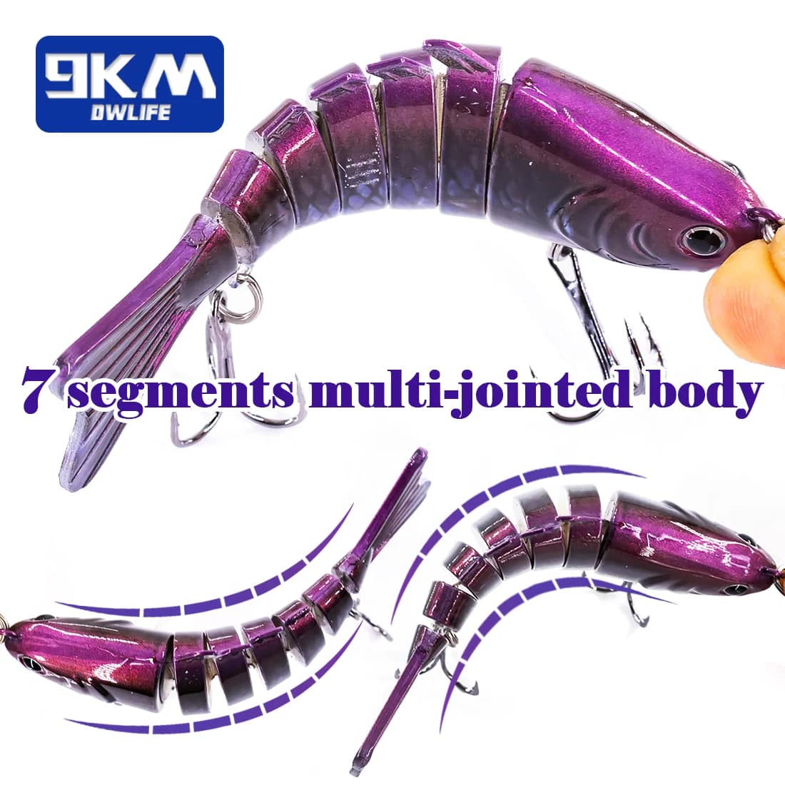 10cm Multi-Jointed Slow Sinking Swimbait Köder