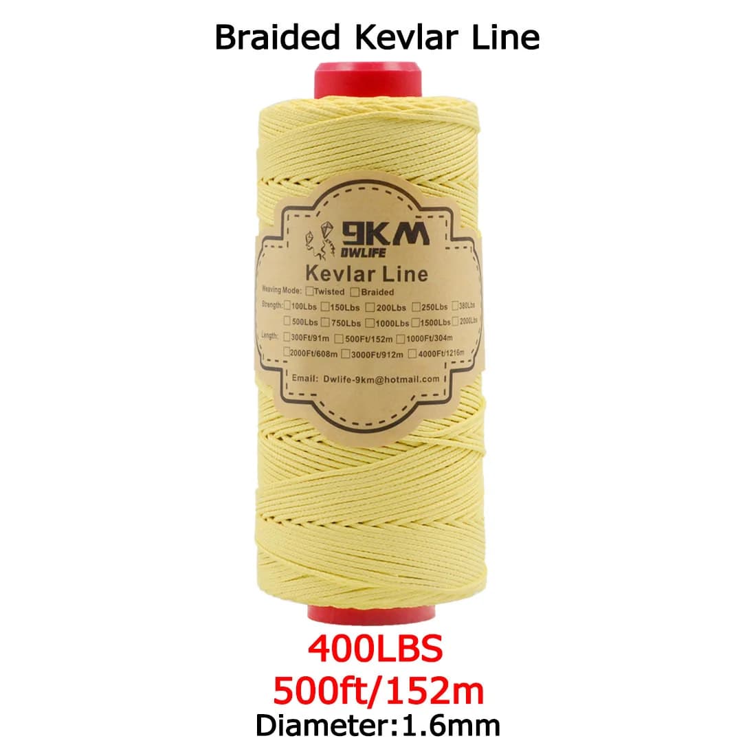 Hochfeste geflochtene Kevlar-Hilfsleine