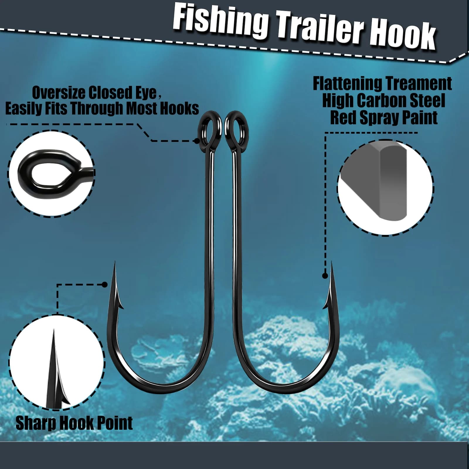 Anhängerhaken für Spinnerbaits, 50-200 Stk.