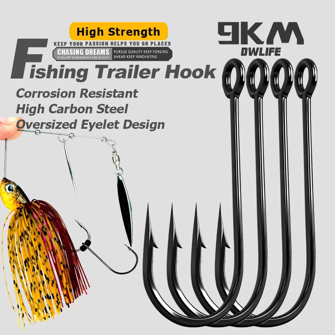 Anhängerhaken für Spinnerbaits, 50-200 Stk.