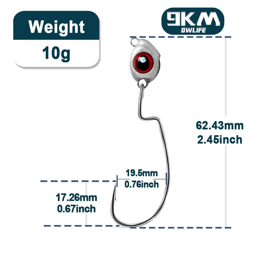 Swimbait EWG Jigkopf-Haken, 10-20 Stück Bulk