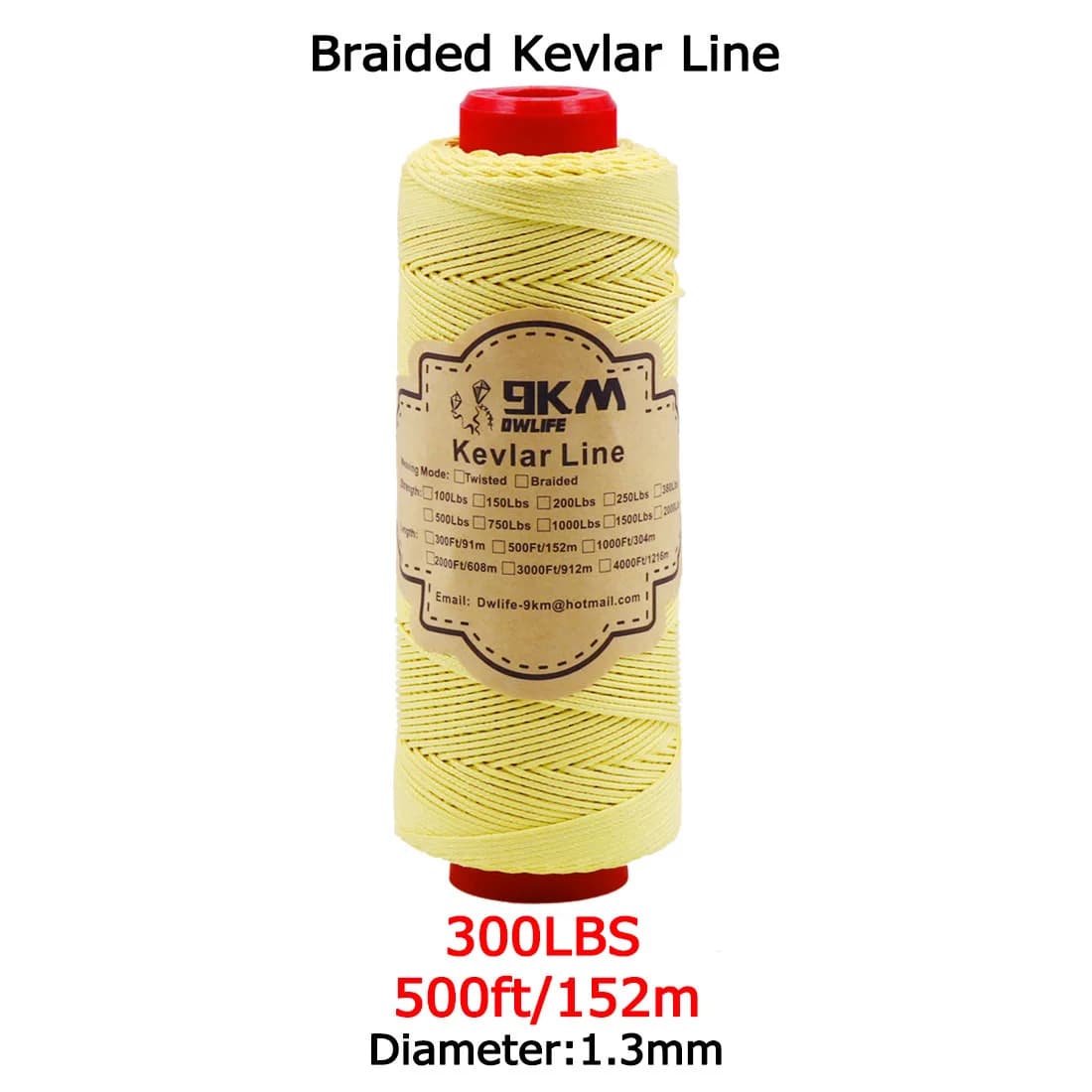 Hochfeste geflochtene Kevlar-Hilfsleine