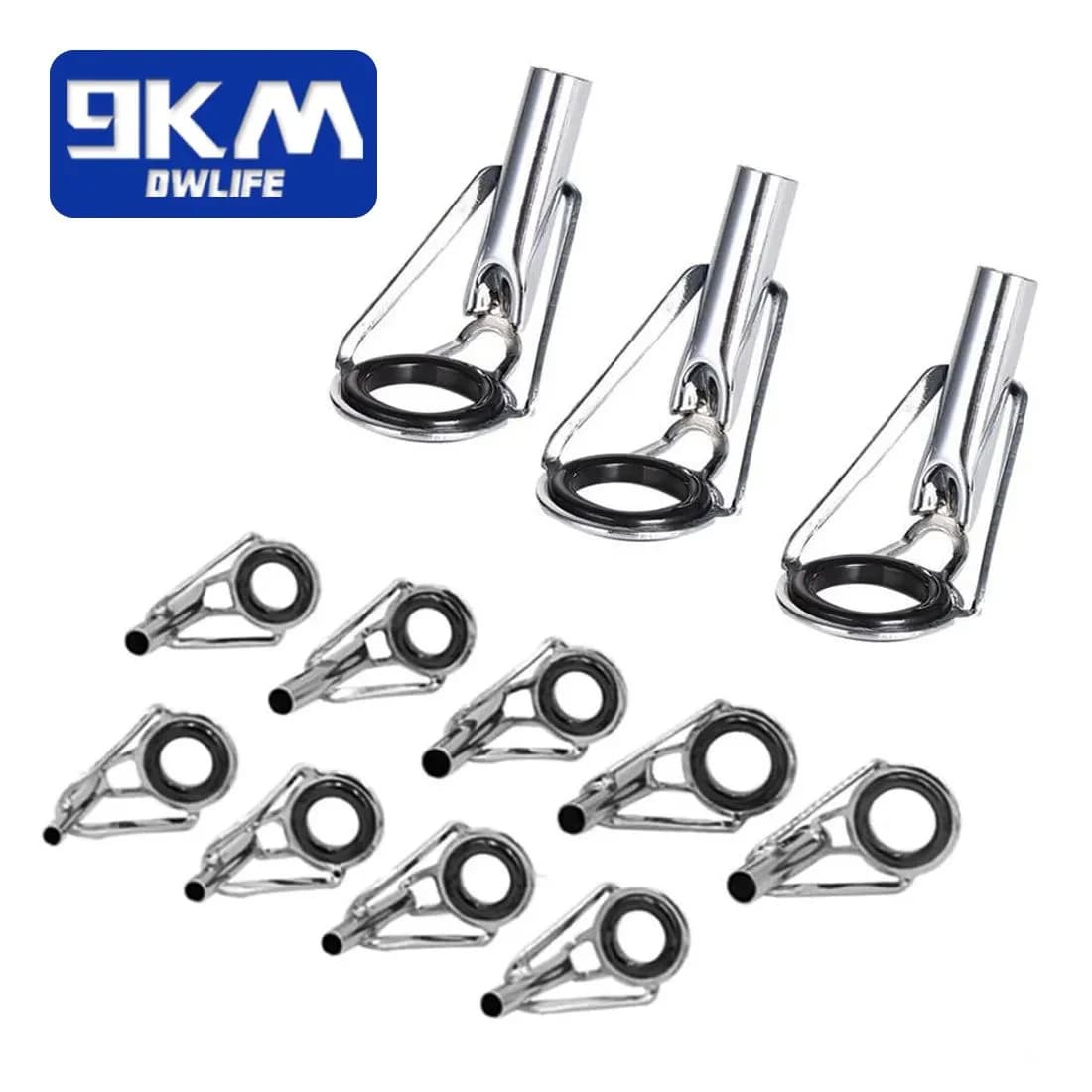 5 Stück Edelstahl-Rodguide-Spitzen mit Keramikringen