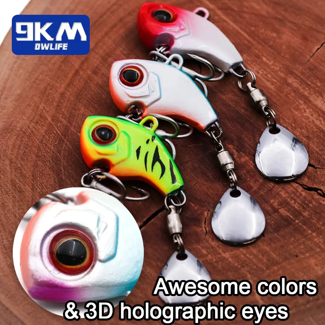 Sinking VIB Tail Spinner Crankbait Köder