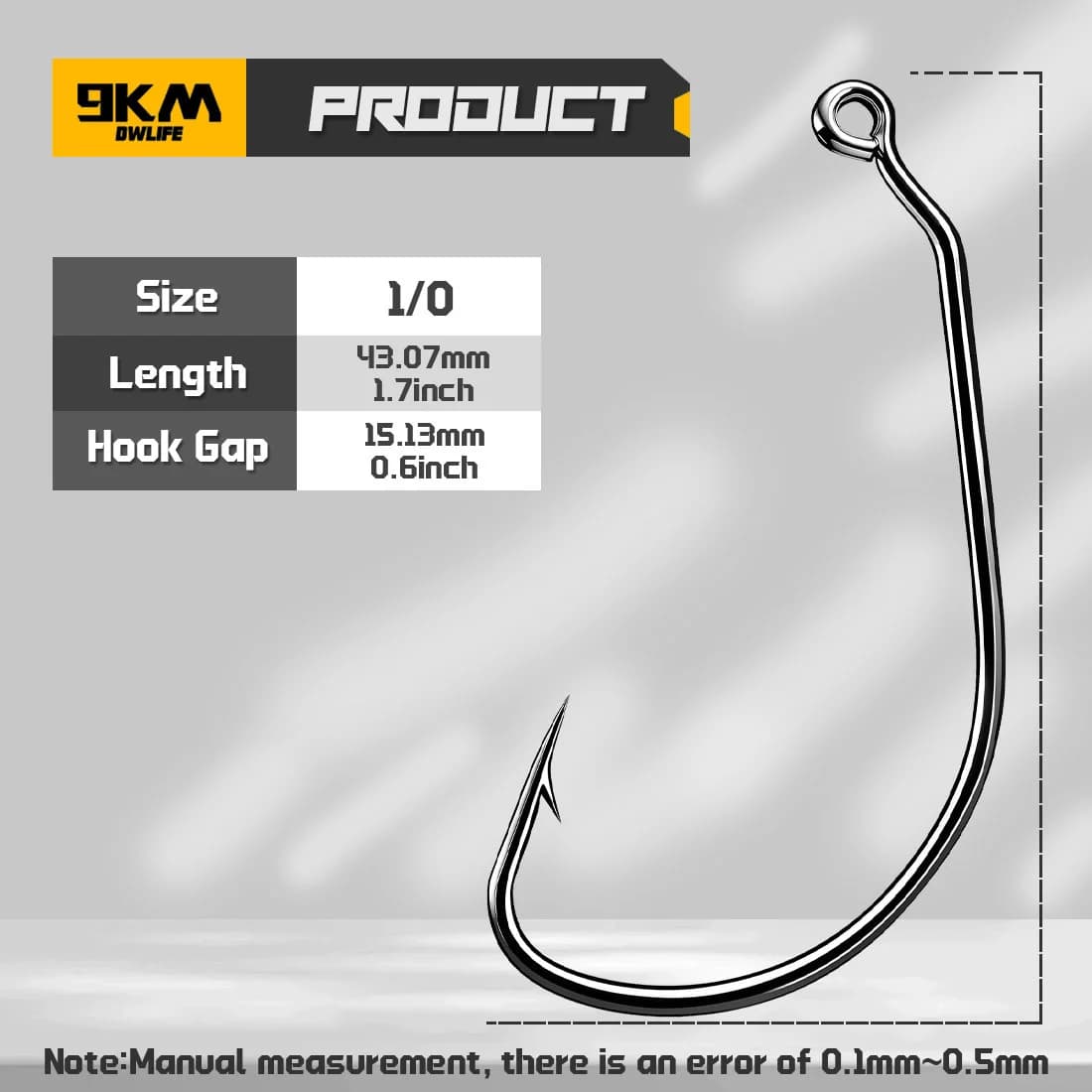 25-100 Stück EWG Wacky Jig Worm Haken