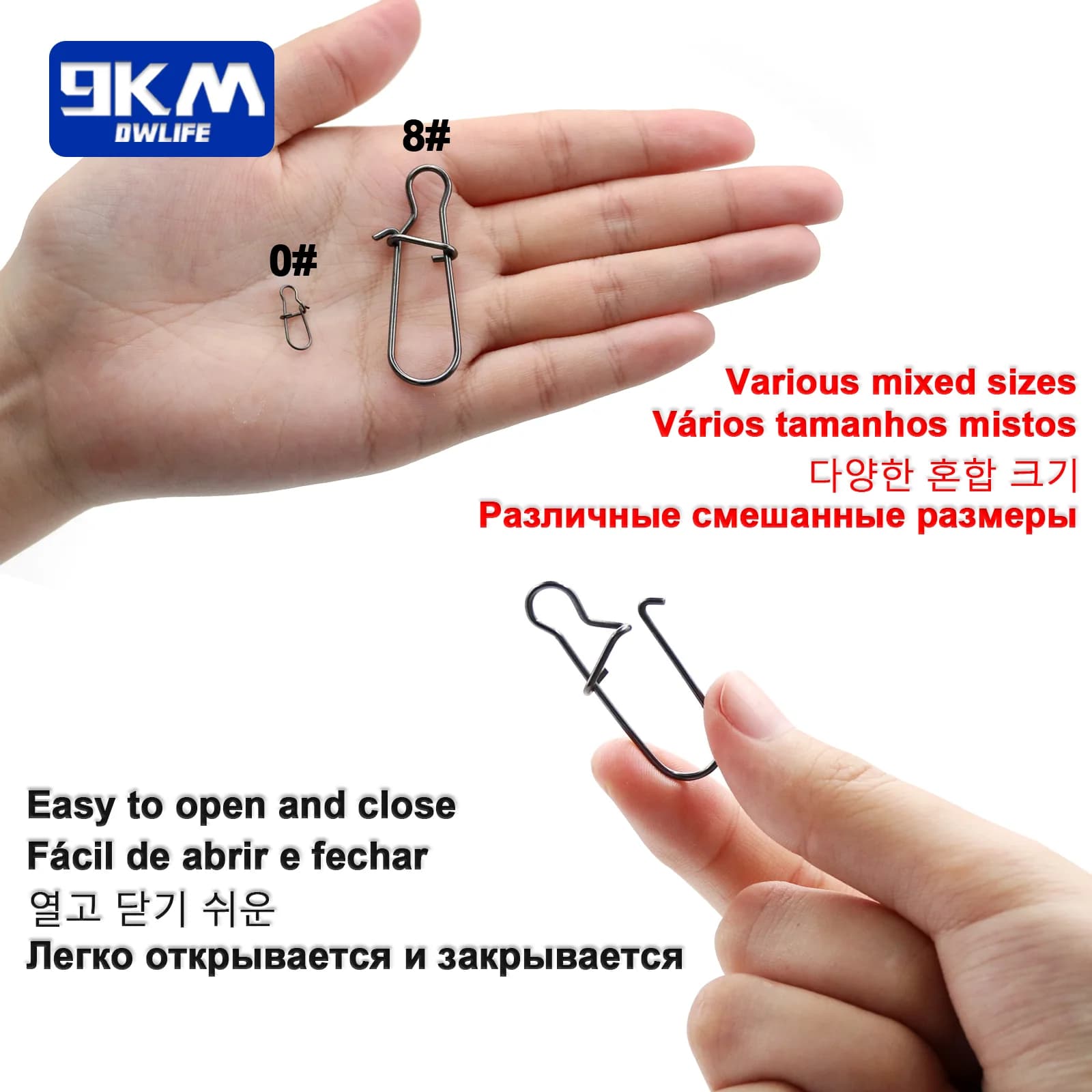 Edelstahl Fast Lock Duo Snap Clips