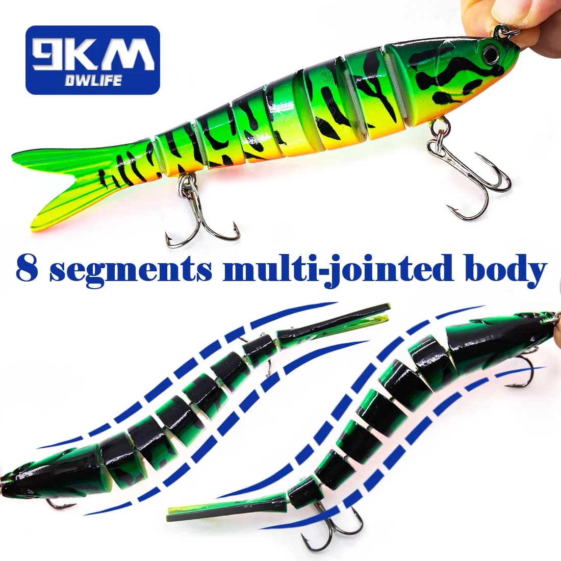 27g Multi-Gelenkiger Slow-Sinking Swimbait
