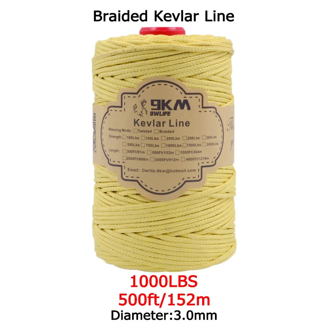 Hochfeste geflochtene Kevlar-Hilfsleine