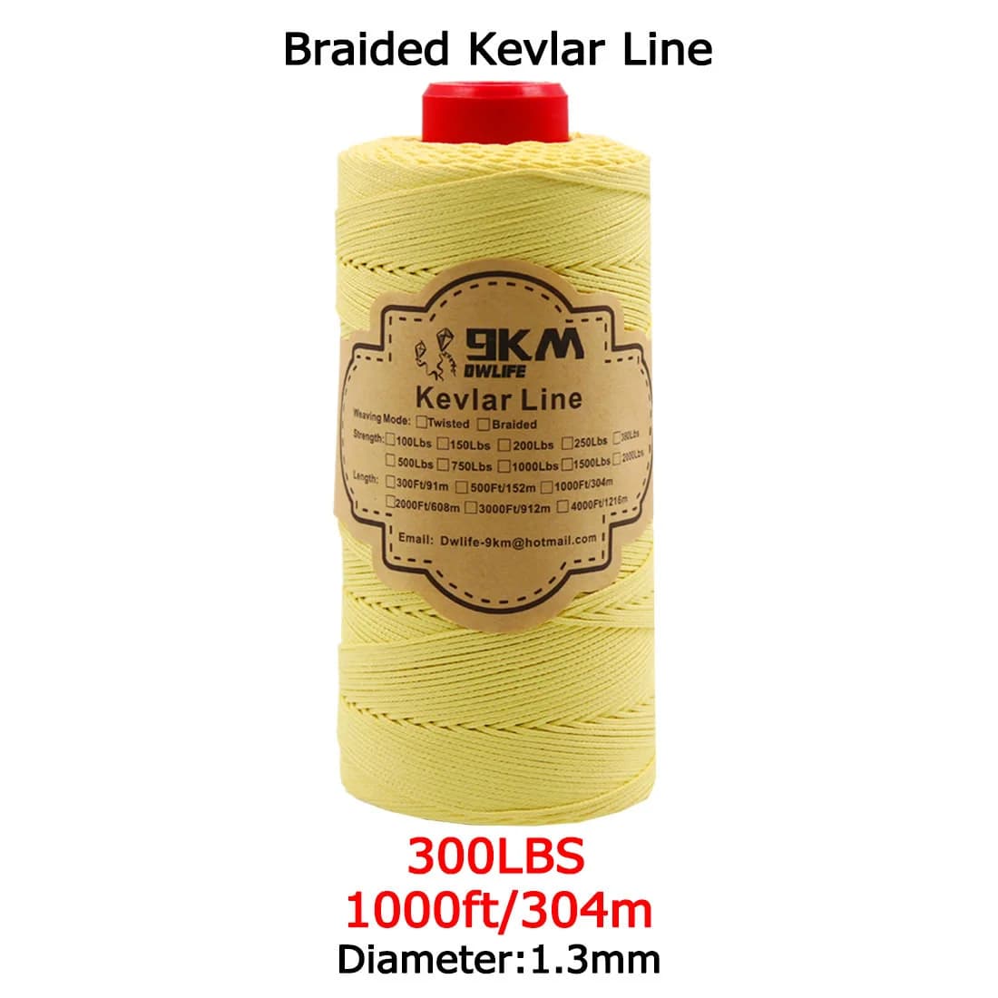 Hochfeste geflochtene Kevlar-Hilfsleine