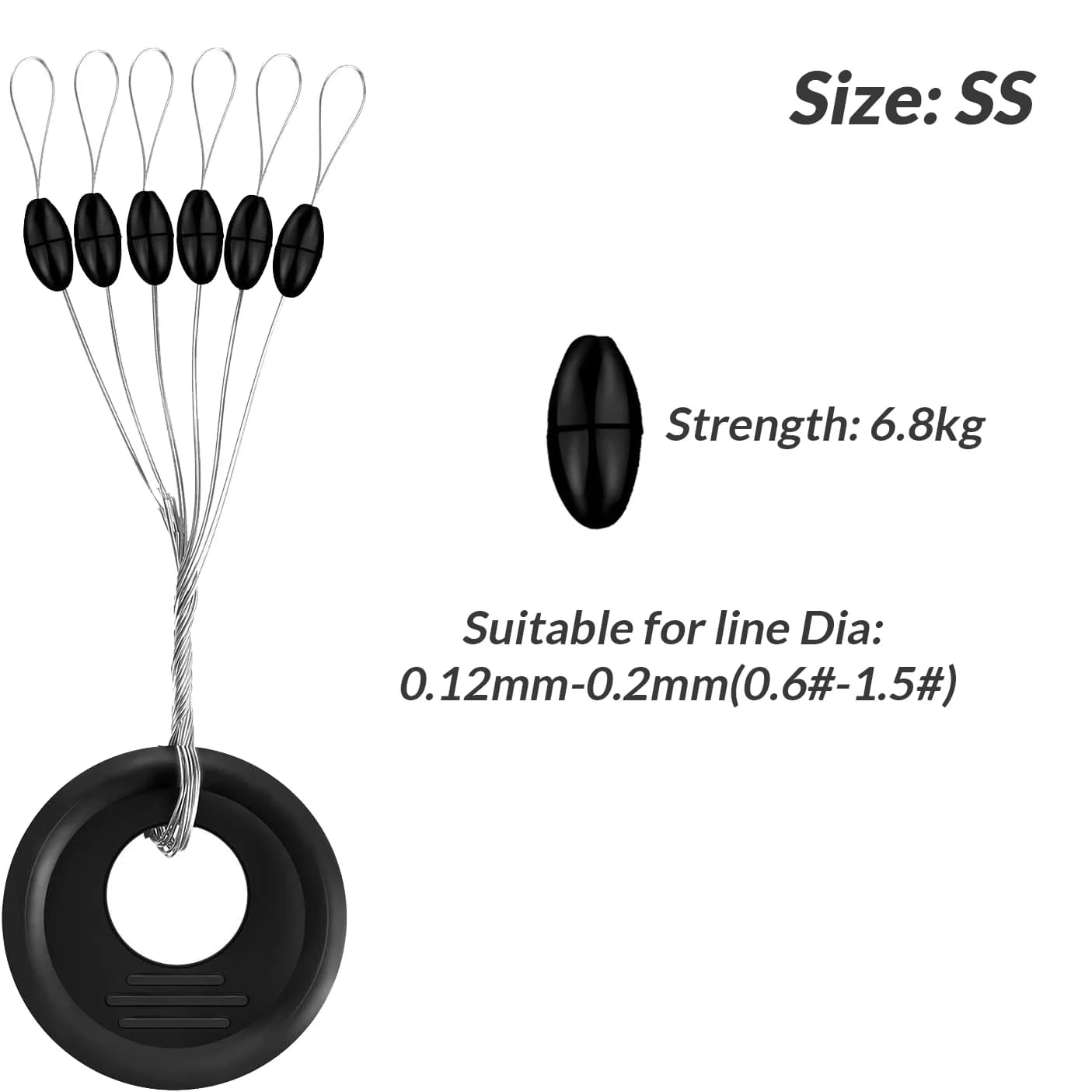 Gummi-Schrotkugeln als Stopper, 60 Stk.
