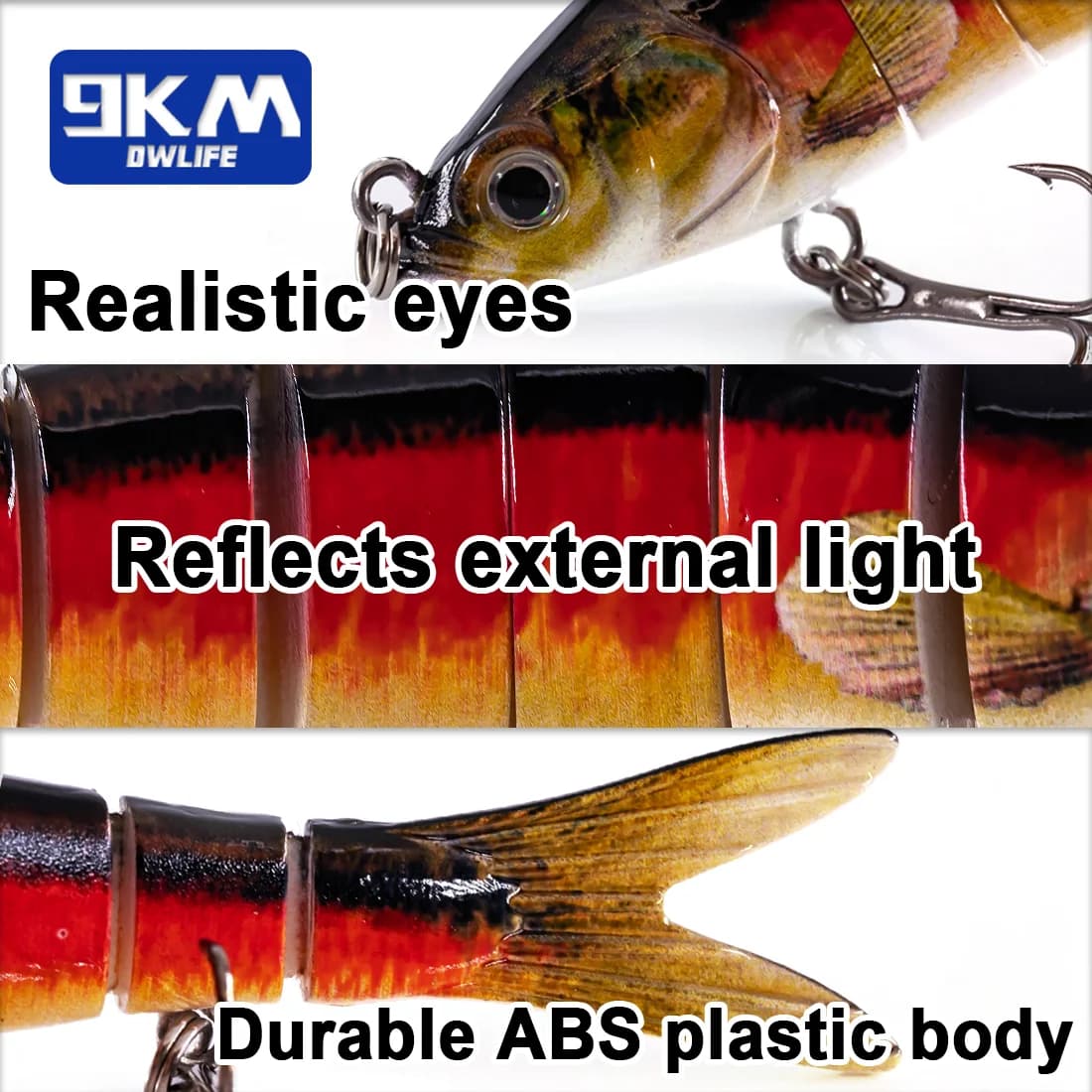 27g Multi-Gelenkiger Slow-Sinking Swimbait